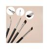 5pcs/set Precision Eye Makeup Brush Set Scythe & Angled Eyeliner, Eyebrow Brushes With Long Handle Makeup Brush Kit