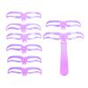 Eyebrow Shaping Template 8 in1  Reusable Eyebrows Shaper Stencils Kit Grooming Card Definition Brow Makeup Tools Accessories