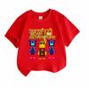 Kids Boys Girls Crew Neck Short Sleeve 100% Cotton T-Shirt, Cute Super Bear Adventure Cartoon Printed Casual Soft Breathable Summer Tee for Children D