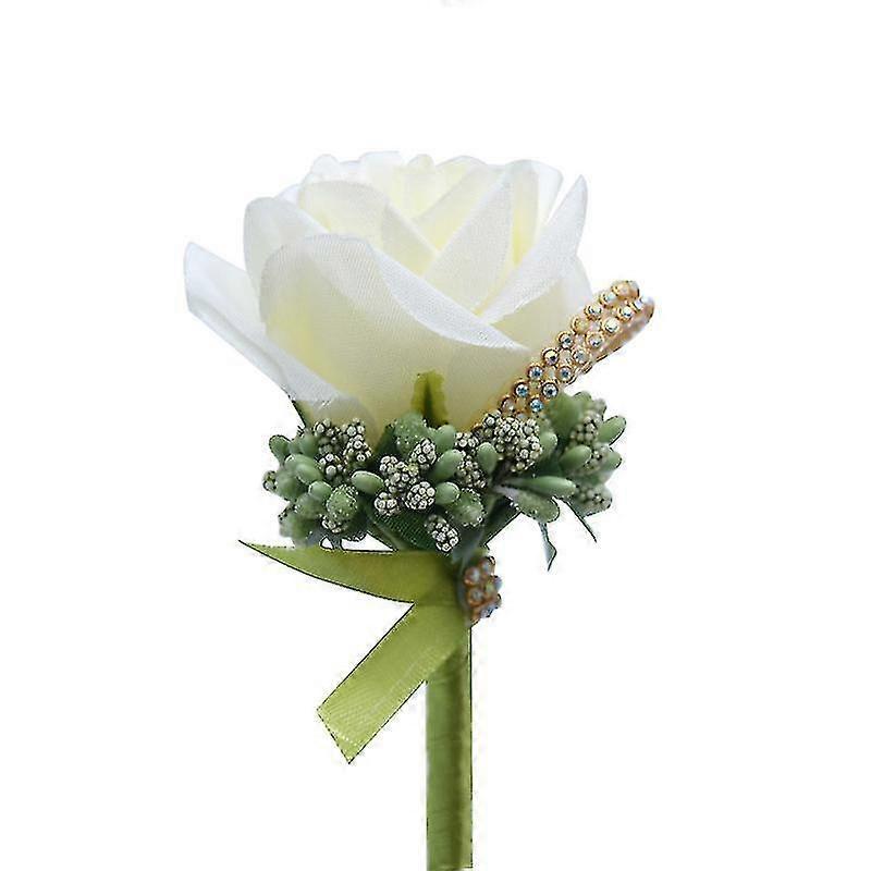 1pc Artificial Wedding Corsage Wrist Corsage Buttonhole Corsage Wedding Boutonniere Roses Wrist Corsage