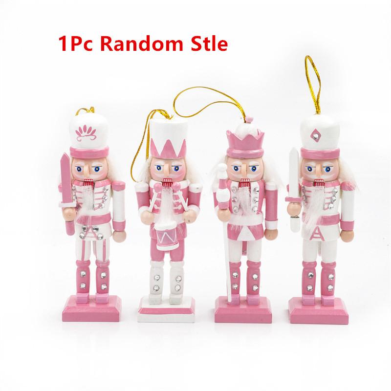 1pc Cartoon Walnuts Soldiers Band Dolls Miniatures 13CM Nutcracker Puppet Ornaments Desktop Decoration Christmas Party Supplies