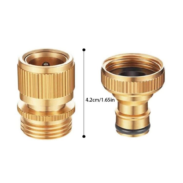 Durable 3 4 Inch Brass Hose Linker With flexible Fit For Various Garden Tools And Watering Equipment