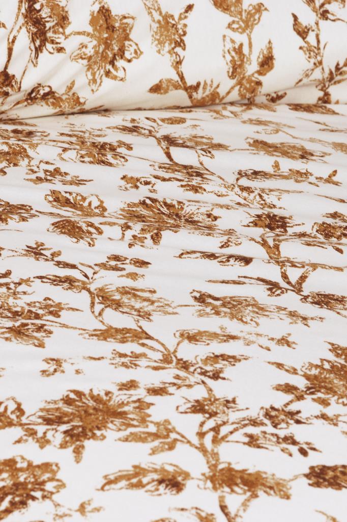 Emma Bedding Set 4 Pcs, Duvet Cover, Bed Sheet, Pillowcase, Double Size, Self Patterned, Wedding, Daily Use Yellow