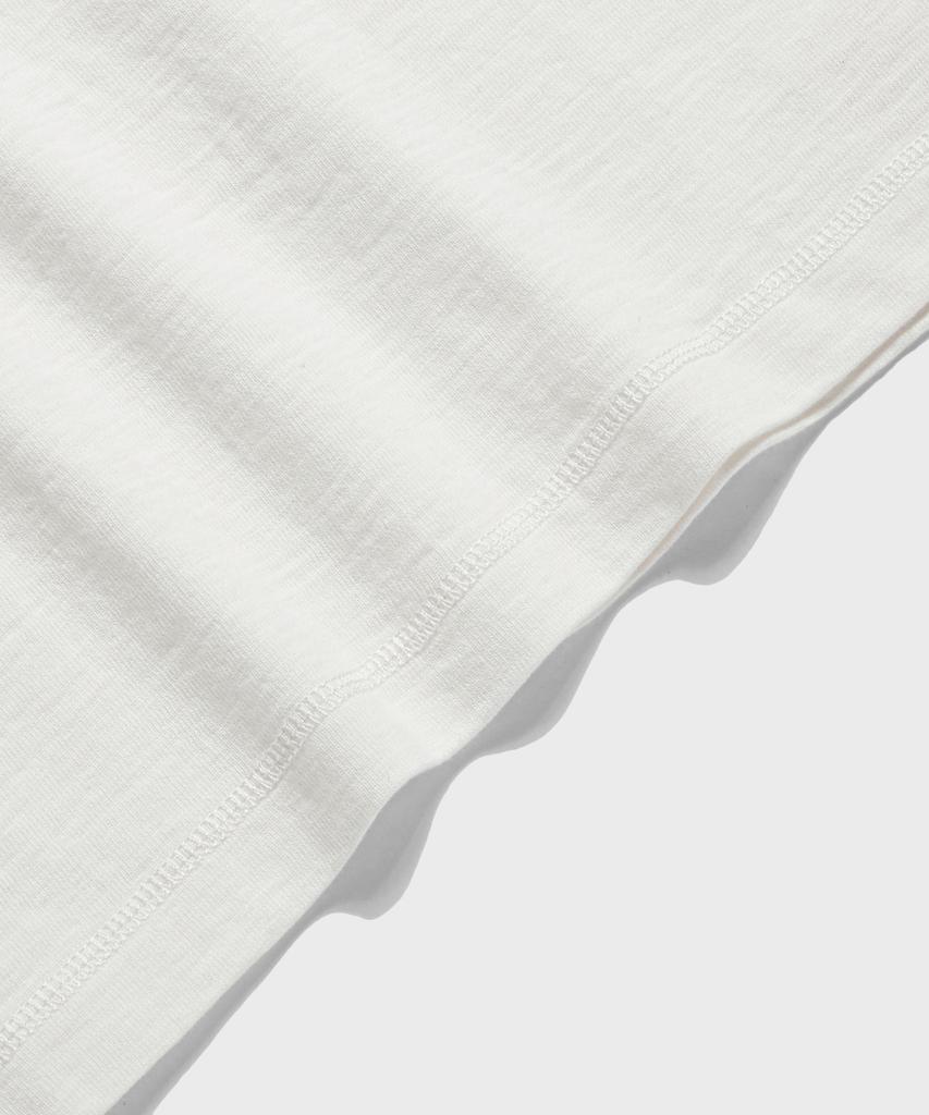 Beulonseun 10.5 Oz Usa Cotton Tubular Gusset Tee White
