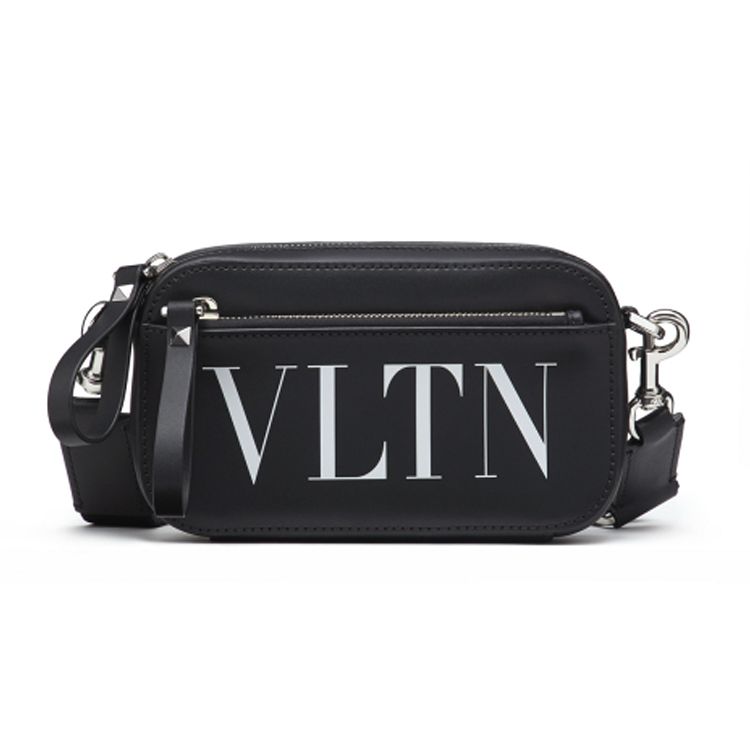 

Valentino Zipper Closure Leather Crossbody Chest Waist Bag Small Men Bags Black VY0B0954WJW-0NI Basic Set (Bag+Dust Bag)