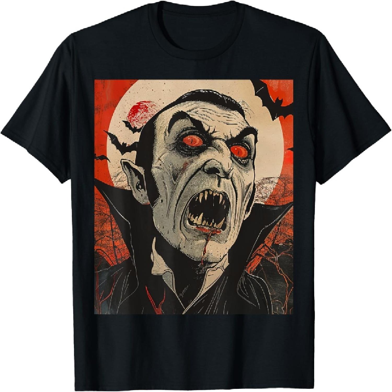 Dracula Vampire Horror Spooky Halloween Costume T-Shirt XXXXXL разноцветный