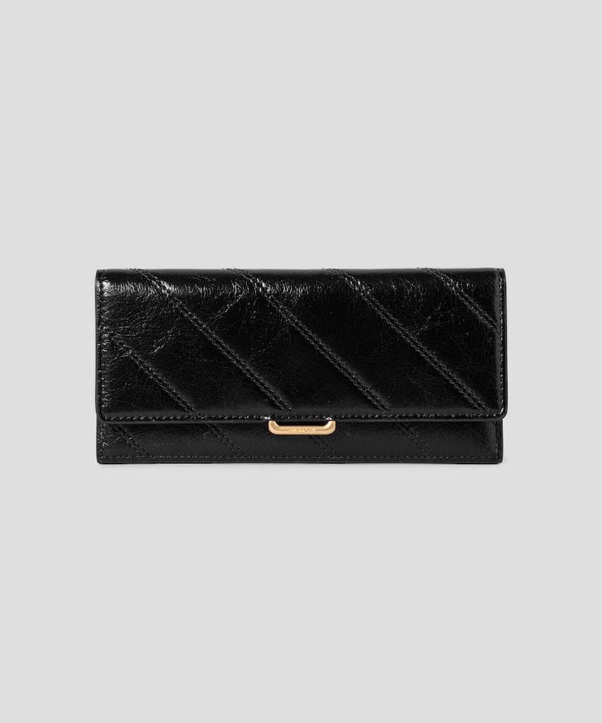 Beanpole Accessory Nora Quilted Slim Long Wallet - Black