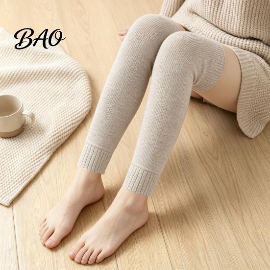 Autumn Winter Fashion Leg Covers Thickened Over-the-knee Warmers for Women, Soft Thermal Sleeves, Outdoor Cold Protection Leggings Anti-slip Long Knee