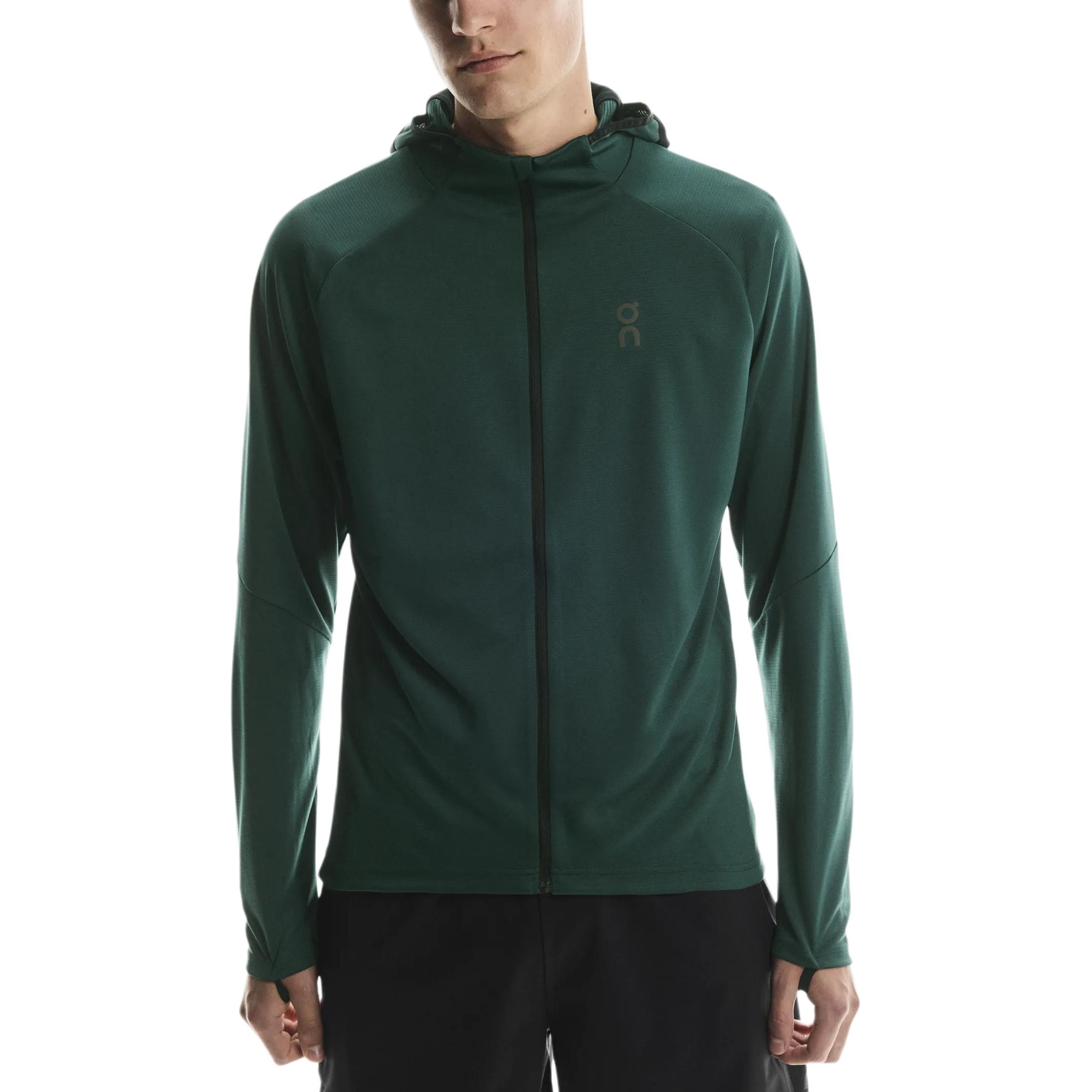 On Climate Jackets Men s Algae Spirulina Green Hooded Moderate Other 1ME10253542 XL