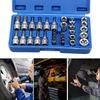 Torx Star Sockets and Bit Set with Storage Box E-Security Tamper Drive Handheld Tool For Disassembly Repair and Maintenance
