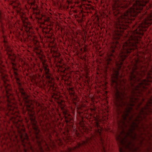 LACOSTE Short sleeve one piece 34 Red Women Used