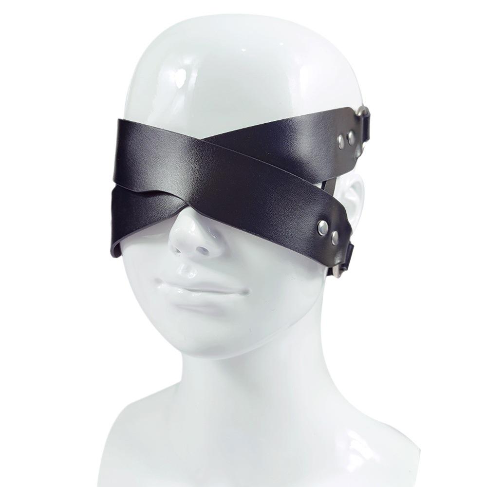 Women's Sexy Leather Eye Mask - Adult Fantasy Accessory