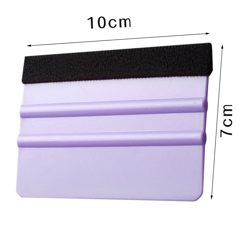 Anti-Scratch Car Film Scraper & Installation Tool with Cloth Sticker