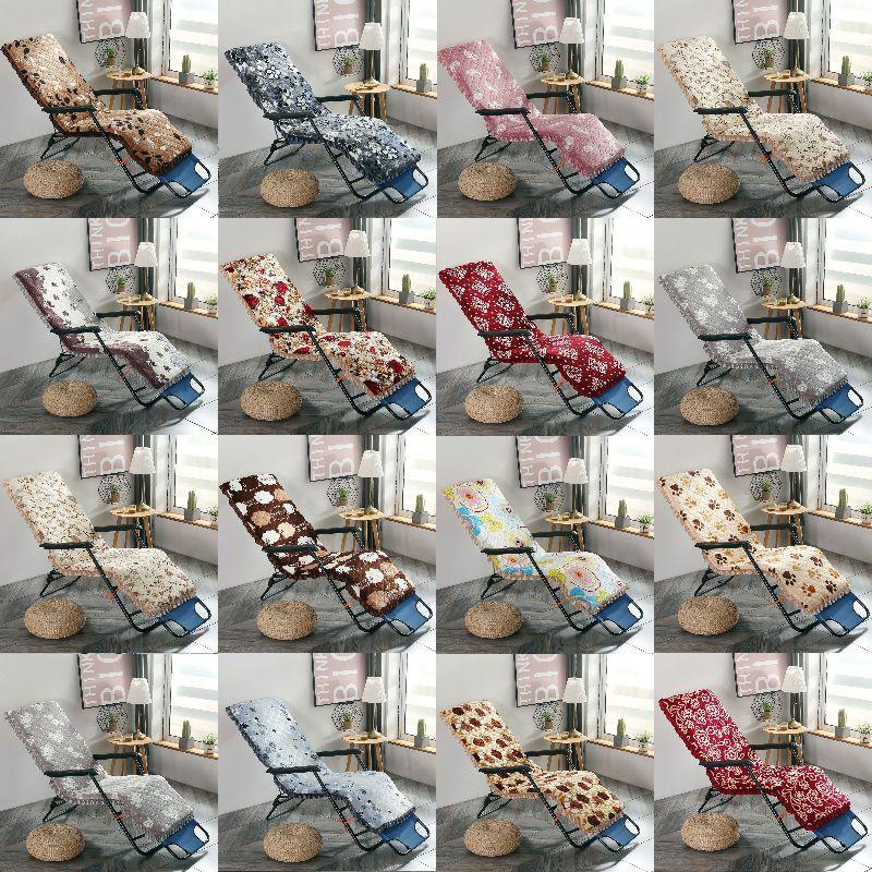 Elegant High Back Flannel Deck Chair Cushion With Breathable And Thick Padding