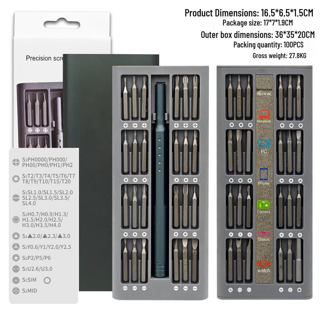 24-in-1 Precision Mobile & Clock Repair Screwdriver Set