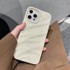 Fashion Ripple Phone Case For Apple iPhone 15 13 11 12 14 Pro Max Plus Soft Silicone Wrinkles Cover Candy Color Shockproof Shell