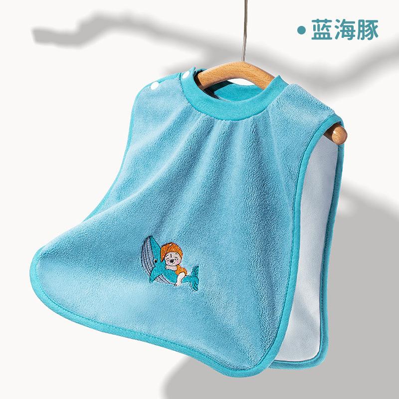 

1-3 года дети коралловый бархат мочалка щетка для мытья лица нагрудник полотенце для ополаскивания лица