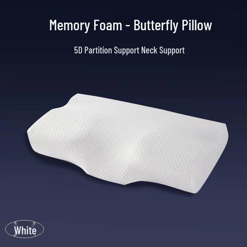 Memory Foam Butterfly Pillow: Cervical Spine Support and Sleep Aid