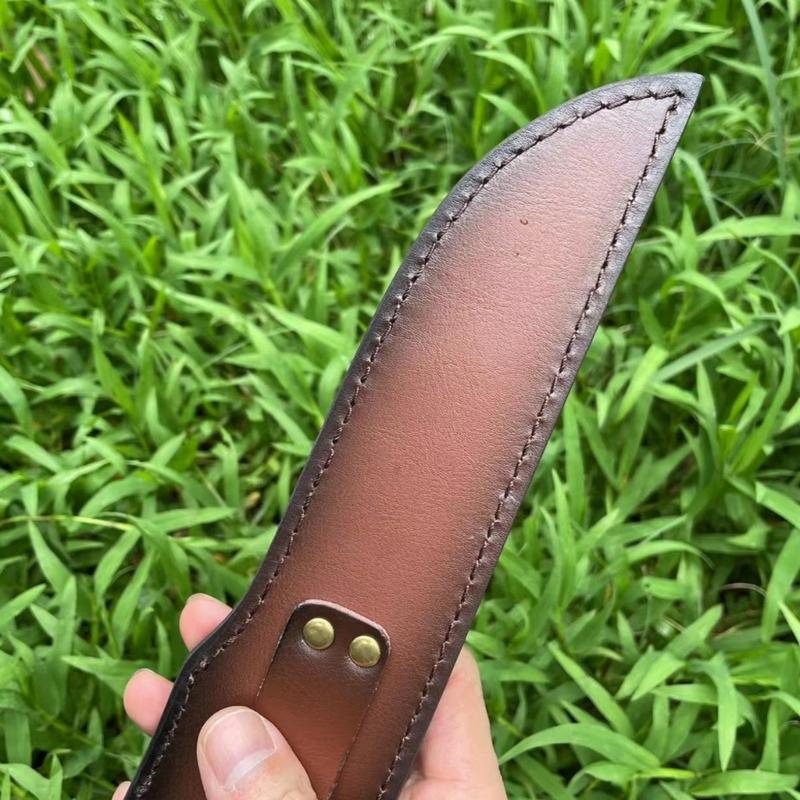 Universal Belt Loop Blade Cover Leather 25.5cm Fixed Cutter Holder for Most Edge Lengths Up To 15.5cm