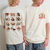 Sushi Graphic Mens TShirt Fashion Short Sleeve Cotton Tees Vintage Tops Summer Shirt Mens Clothing Streetwear Comfortable