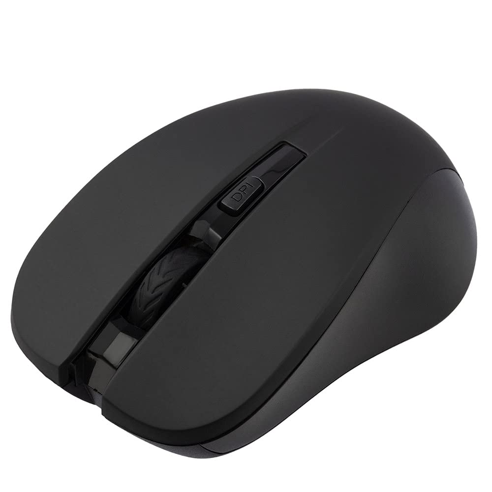 Green House Wireless Mouse Wireless Mouse with DPI Switching Button Black GH-MULNOA-BK