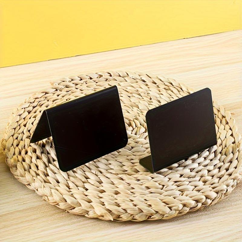 12pcs Erasable Blackboard Product Price Label Table Label Small Table Label L-shaped Vertical Price Label Blackboard