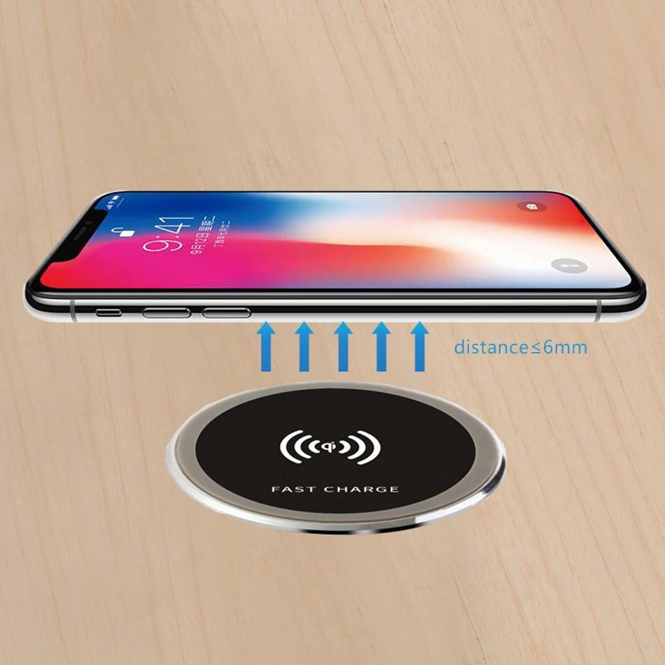 Qi Wireless Charger Built-in Table - Embedded Fast Charger for iPhone 11 13 AirPods Xiaomi Mobile Phones