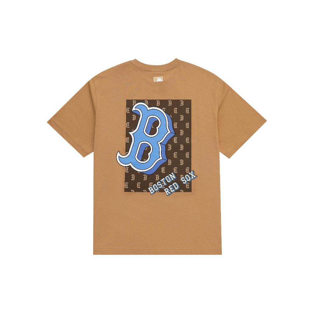 New MLB Boston Red Sox T Shirt Unisex Sandy Brown 3ATSM3033-43SAS