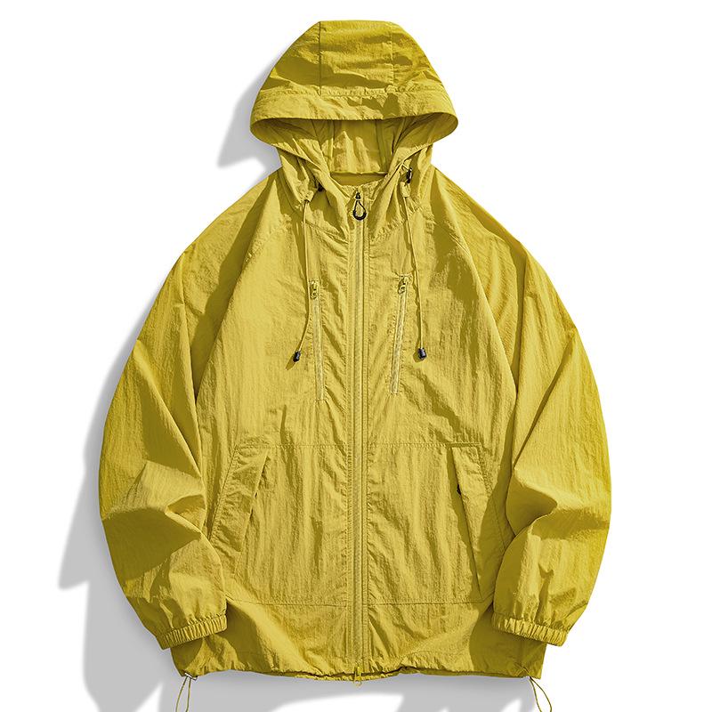 Unisex Ice Silk UV Protection Hooded Jacket - Breathable, Long Sleeve Summer Wear