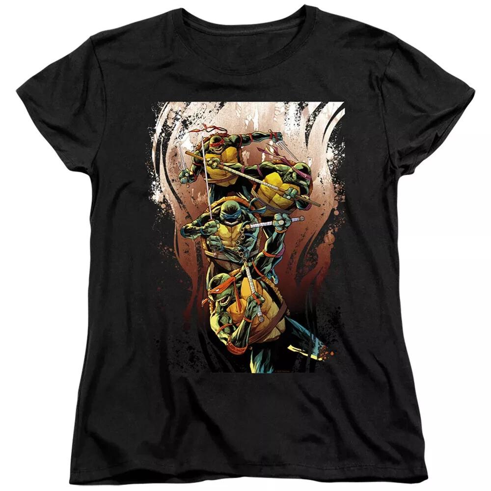 

Teenage Mutant Ninja Turtles Earthy Rainbow Warriors Women s T-Shirt 3XL