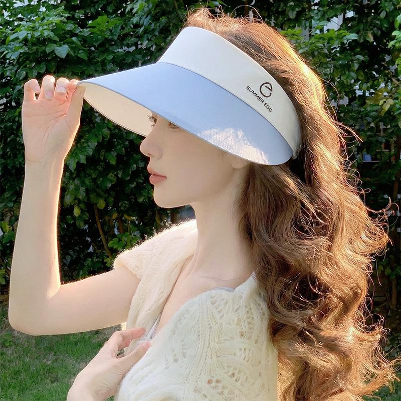 Ice Silk Adjustable UV-Protection Visor for Women - Beach, Running, Outdoor