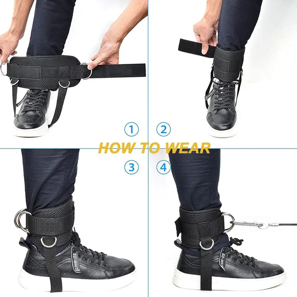 2PCS Ankle Straps for Cable Machine Man Woman Ankle Strap for Cable Machine Kickback Cable Ankle Attachment for Gym Ankle Cuff