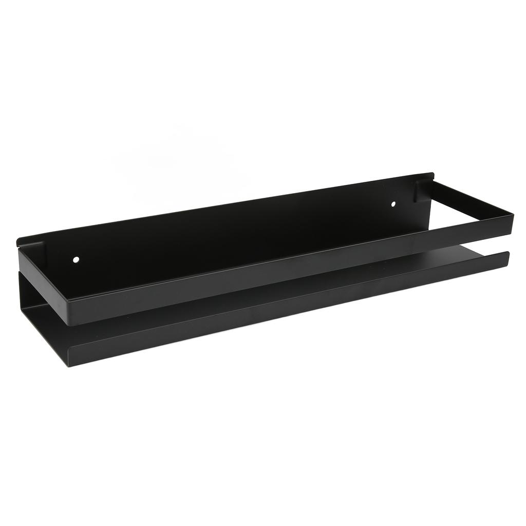 Badezimmerregal Schwarz Großer Stauraum Wasserdicht Starke Tragfähigkeit Hotelregal-Set 40x10x6cm