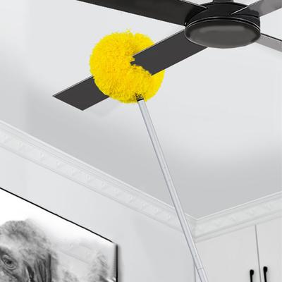 Microfiber Duster Washable Static Microfiber Brush with Telescoping Extension Pole Multifunctional for Cleaning Wall Door Window