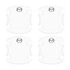 4Pcs Car Door Handle Bowl Guard + Door Edge Anti-Collision Protector for Mazda2, Mazda3, CX-5 FF21