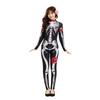 Kostým kostlivce na Halloween pro děti i dospělé z bavlněné látky pro cosplay a tematické večírky