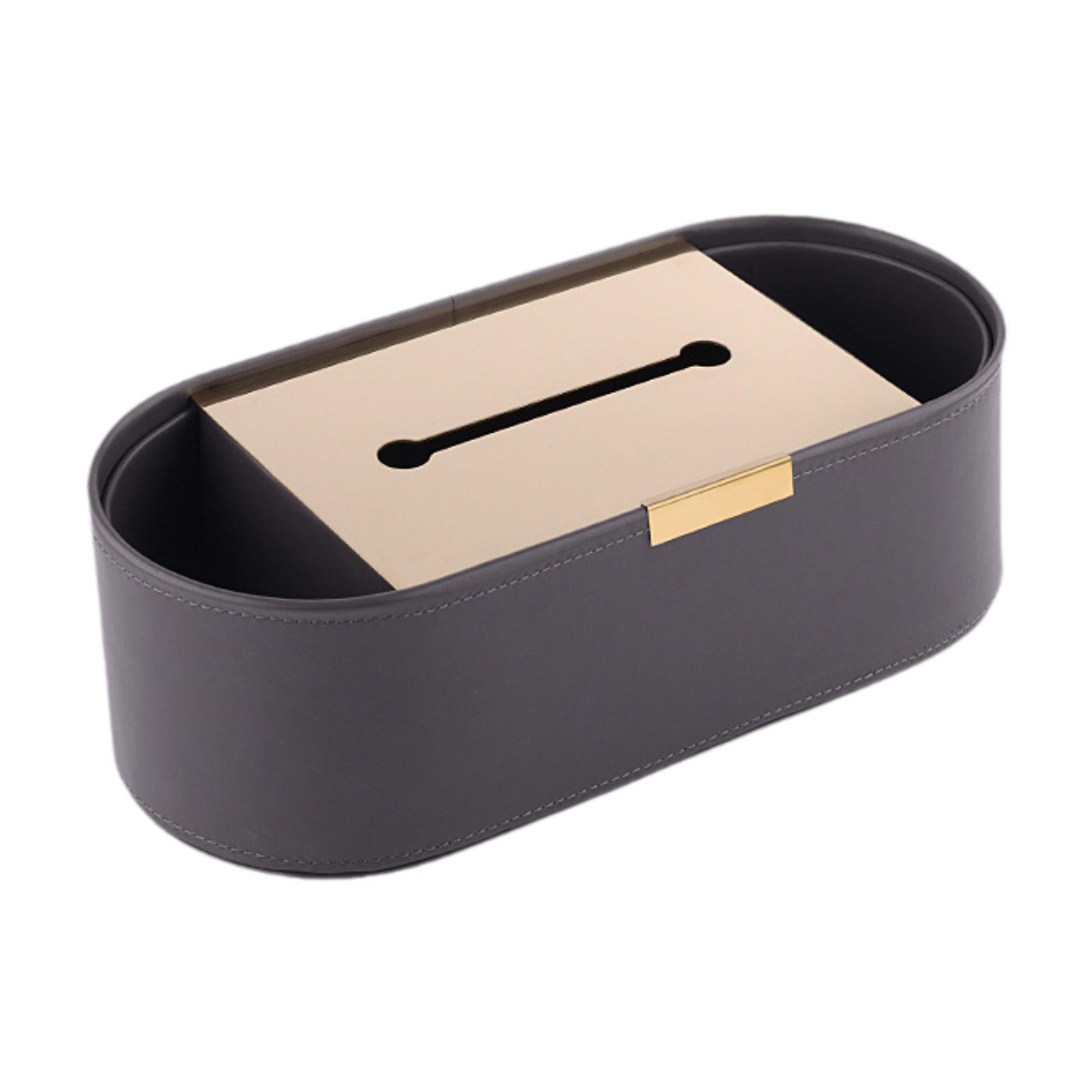 Tissue Box Cover Modern Facial Tissue Dispenser for Bathroom Vanity Office серый