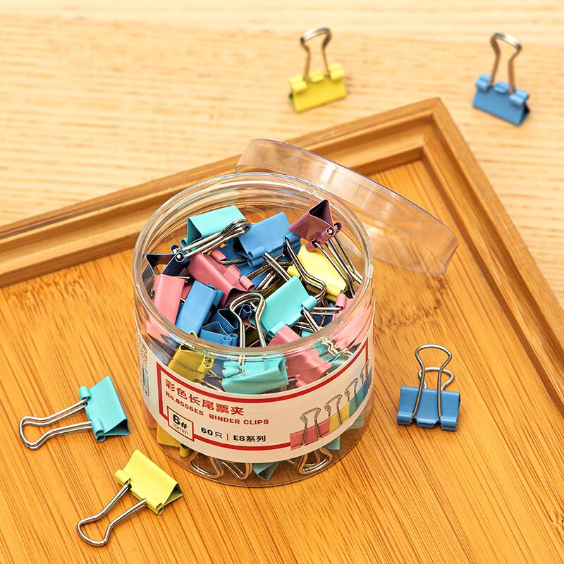 Deli 15mm Colorful Metal Binder Clips
