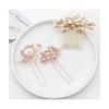 Pearl Hair Pins Hair Accessories Set - Handmade Bridal Wedding Party Graduation Formal Occasion (Gold 1)
