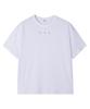 NOISE Eyelet Crop Short Sleeve T-Shirt - White