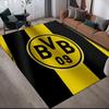 Dortmund Flannel Printed Carpet, Home Sofa Decoration for Living Room & Bedroom, Non‑Slip Play Flannel Floor Mat for Game Room