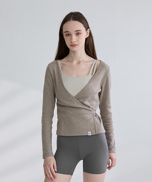 Reina Mora Ballet Eyelet Wrap Cover Roasted Cashew 6