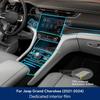 For Jeep Grand Cherokee    2024 Interior TPU Anti-scratch Film Center Console Navigation Panel Protection Sticker