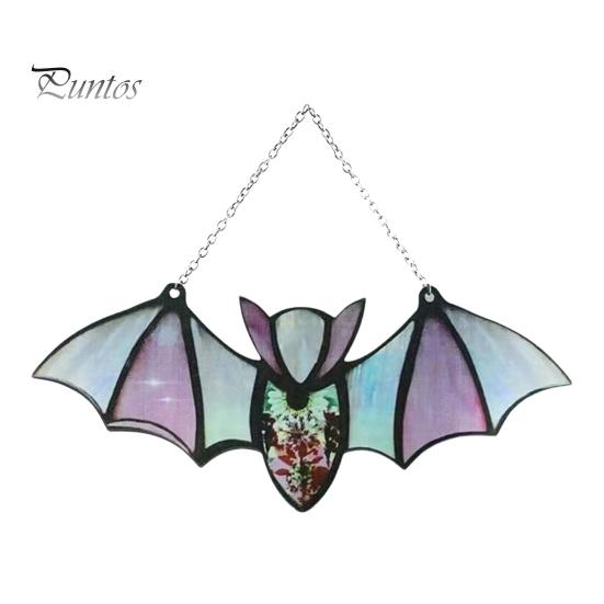 

Хэллоуин подвесной стеклянный ловец солнца украшение акриловый 2D летучая мышь орнамент готический автомобиль зеркало заднего вида декор для дома окна стены автомобиля M F
