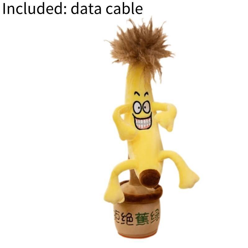 

Electric Plush Dancing Singing Bunny Fun Interactive Light-up Toy Gift жовтий