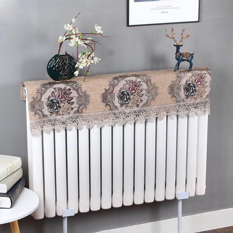 

Крышка радиатора Защита от копоти Новинка Занавеска Старый Чугун Полностью Окруженный Тканью Старый Копченый Черный Настенная Грязезащитная Крышка Накидка Flower Cafe 40cm long
