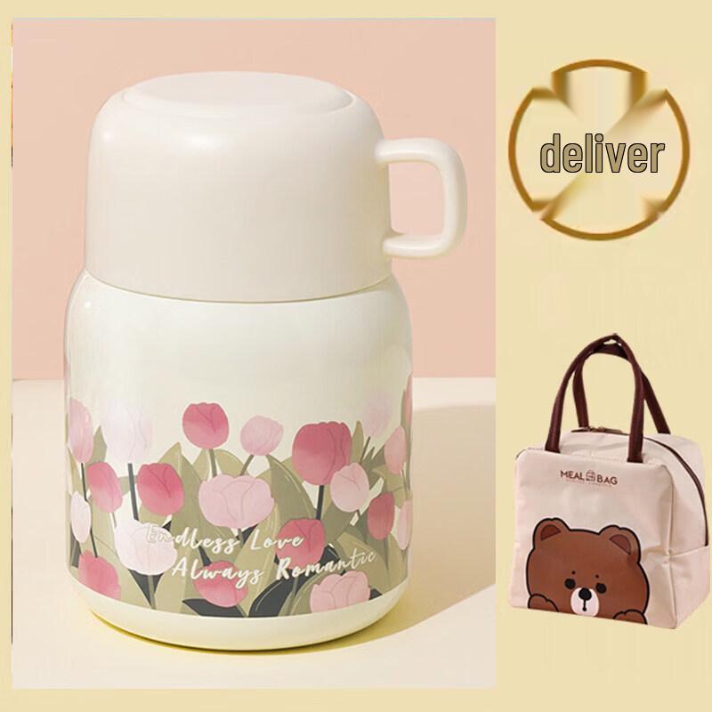 316 Stainless Steel Insulated Food Jar with Silver Liner