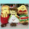 Torrada Batatas Fritas Sanduíche Bolo Brinquedo de Pelúcia Pingente Para Crianças e Adolescentes Presente