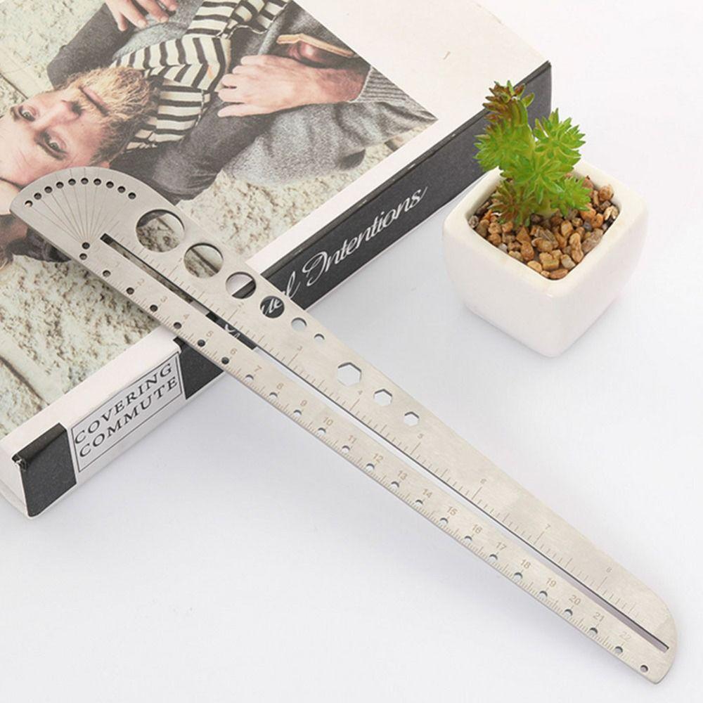 Multifunctional Protractor with Imperial/Metric Scales Measuring Tool  Office Supplies