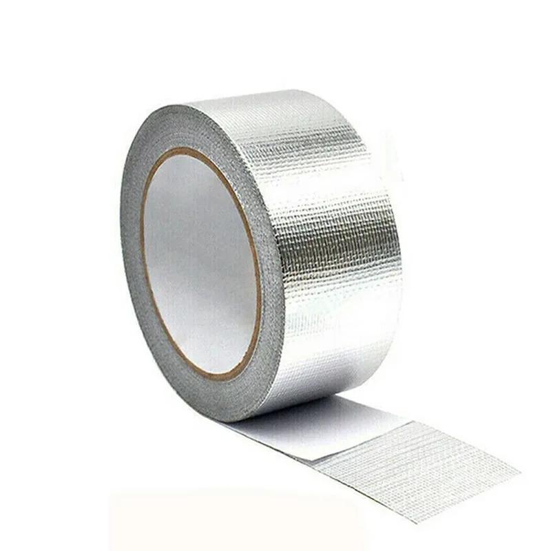 Exhaust Pipe Insulation Tape Exhaust Heat Tape Manifold Downpipe High Temperature Bandage Tape Aluminum Foil Wrap